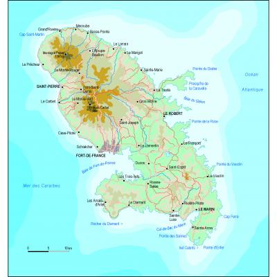Cartographie générale de la Martinique